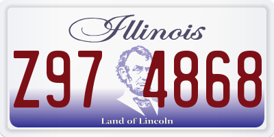 IL license plate Z974868