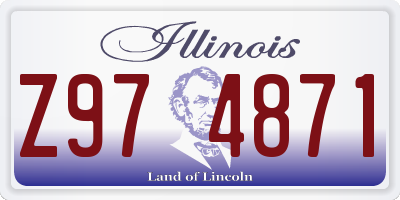 IL license plate Z974871
