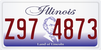 IL license plate Z974873