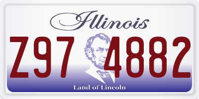 IL license plate Z974882