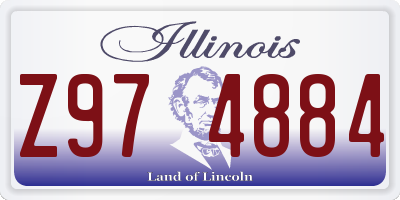 IL license plate Z974884