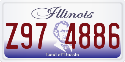 IL license plate Z974886