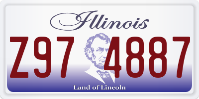 IL license plate Z974887