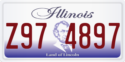 IL license plate Z974897