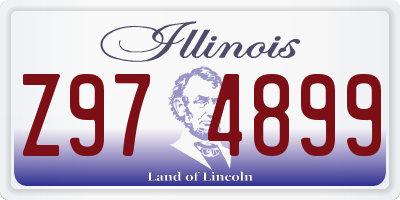 IL license plate Z974899