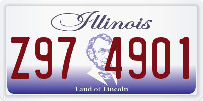 IL license plate Z974901