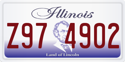 IL license plate Z974902