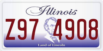 IL license plate Z974908