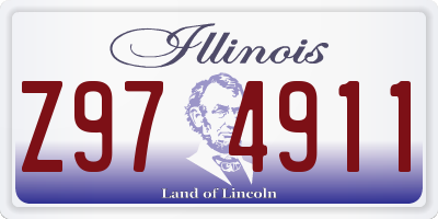 IL license plate Z974911