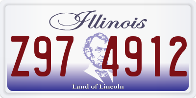 IL license plate Z974912