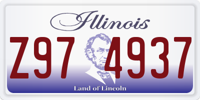 IL license plate Z974937