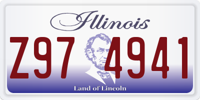 IL license plate Z974941