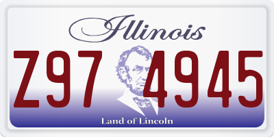 IL license plate Z974945