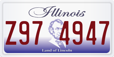 IL license plate Z974947