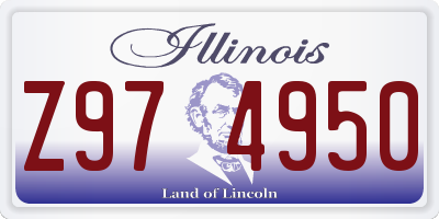IL license plate Z974950