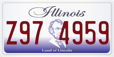 IL license plate Z974959