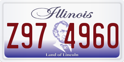 IL license plate Z974960