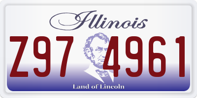 IL license plate Z974961