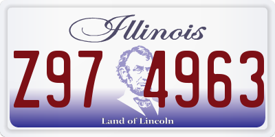 IL license plate Z974963