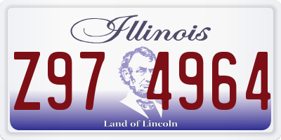 IL license plate Z974964