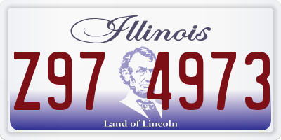 IL license plate Z974973