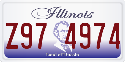IL license plate Z974974