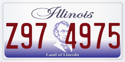 IL license plate Z974975