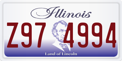 IL license plate Z974994