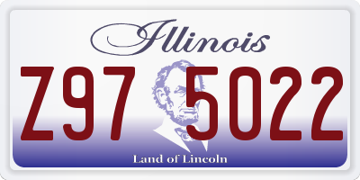IL license plate Z975022