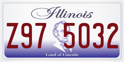 IL license plate Z975032