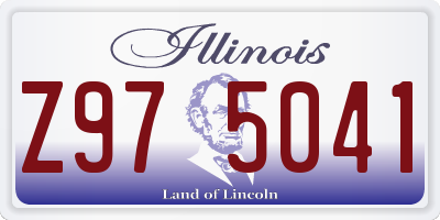IL license plate Z975041