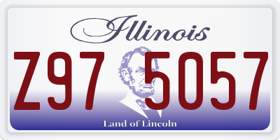 IL license plate Z975057