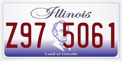 IL license plate Z975061