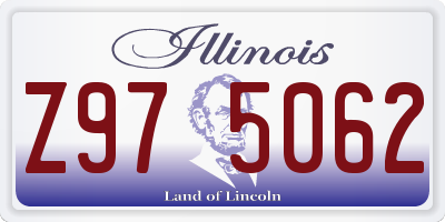 IL license plate Z975062