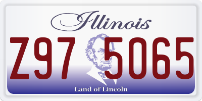 IL license plate Z975065