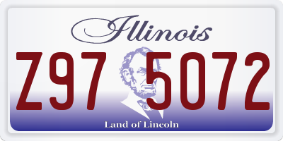 IL license plate Z975072