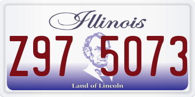 IL license plate Z975073