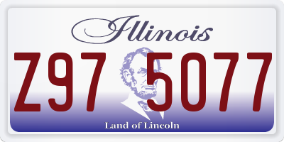 IL license plate Z975077