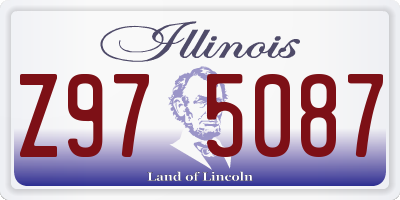 IL license plate Z975087