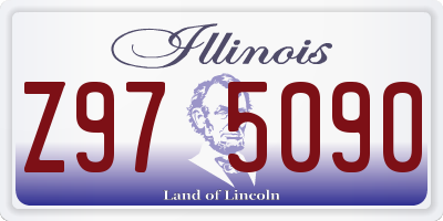 IL license plate Z975090