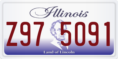 IL license plate Z975091
