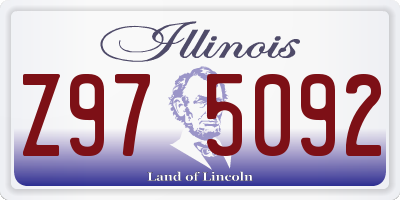 IL license plate Z975092