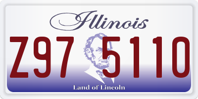 IL license plate Z975110