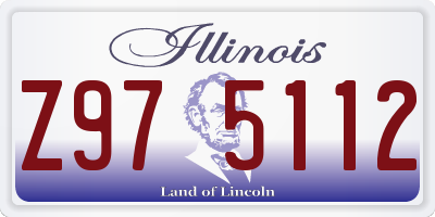 IL license plate Z975112