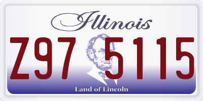 IL license plate Z975115