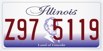 IL license plate Z975119
