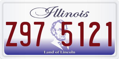 IL license plate Z975121