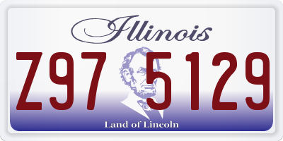 IL license plate Z975129