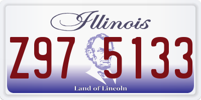 IL license plate Z975133