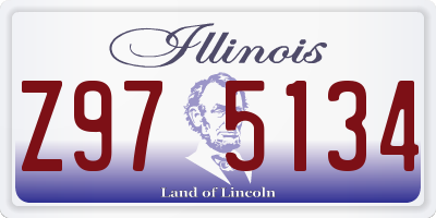 IL license plate Z975134